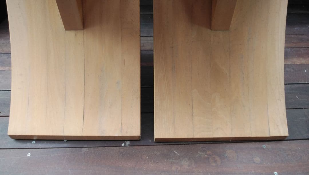 木製北欧モダンデザイン椅子2脚セット