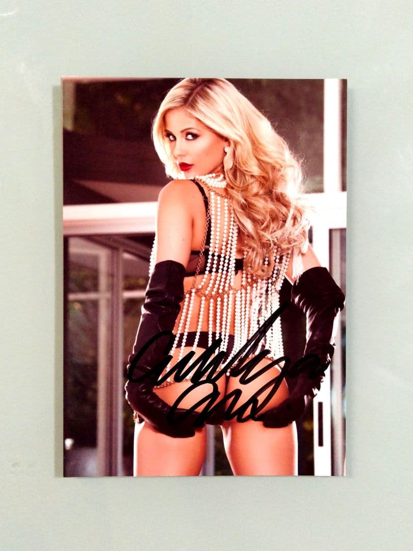 オードリー・アリーン・アレン直筆サイン2Lサイズ写真…アメリカの人気モデル…