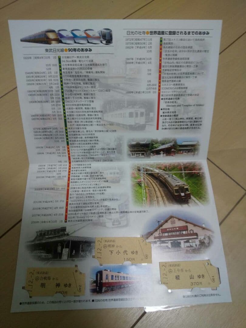 東武鉄道 記念乗車券