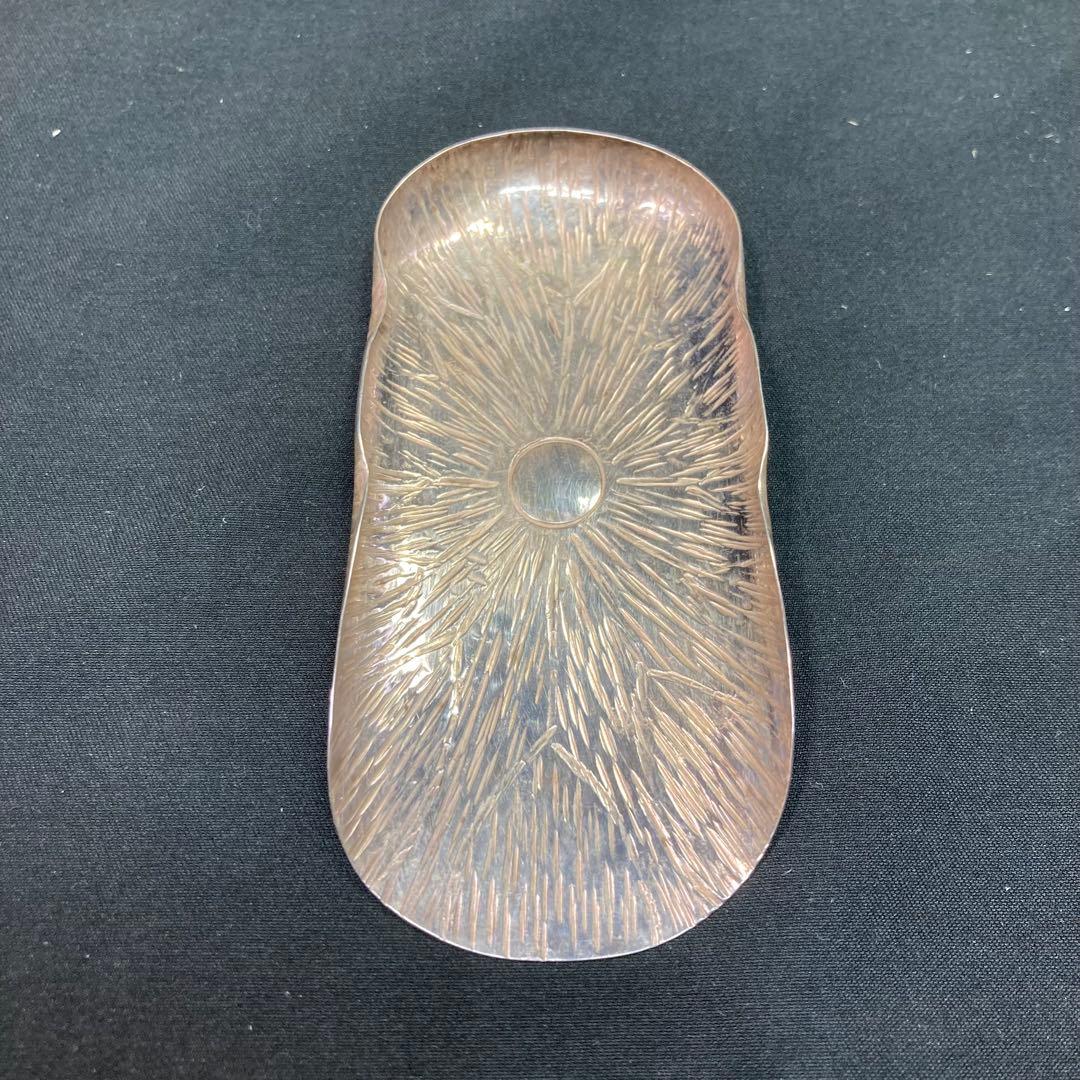 【純銀】松本治三 南鐐蓮葉茶量 茶道具 共箱付