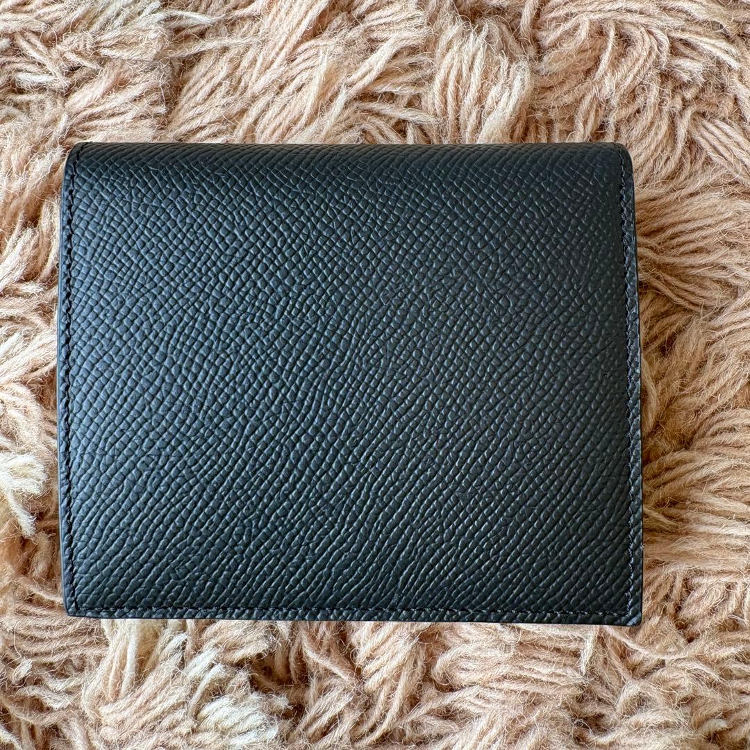 【未使用】ボナベンチュラ レザー  二つ折り財布 ブラック メンズ レディース