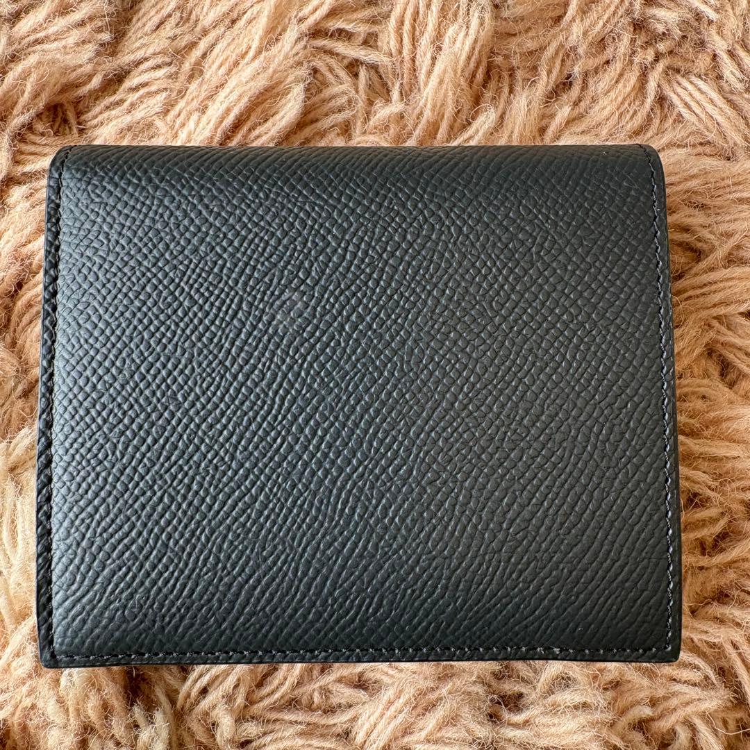 【未使用】ボナベンチュラ レザー  二つ折り財布 ブラック メンズ レディース