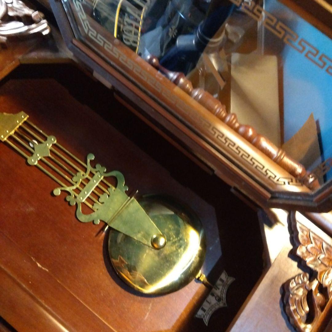 ノ*そ様 壁掛け時計 大きめ ブラウン…値下げ！