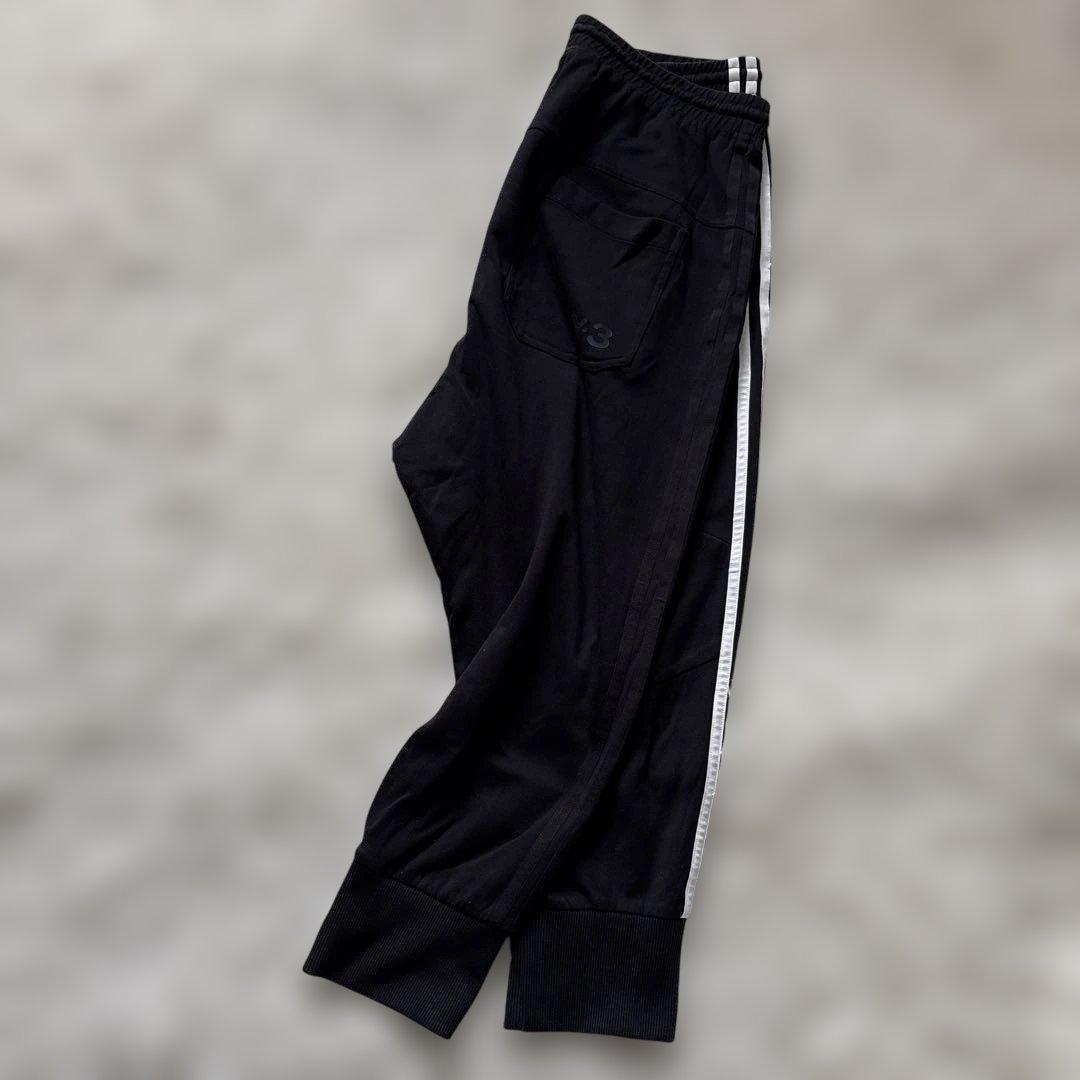 Y-3 黒 サルエルパンツ 黒　白　Y-3 スリーストライプスクレイジー