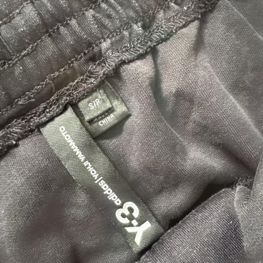 Y-3 黒 サルエルパンツ 黒　白　Y-3 スリーストライプスクレイジー