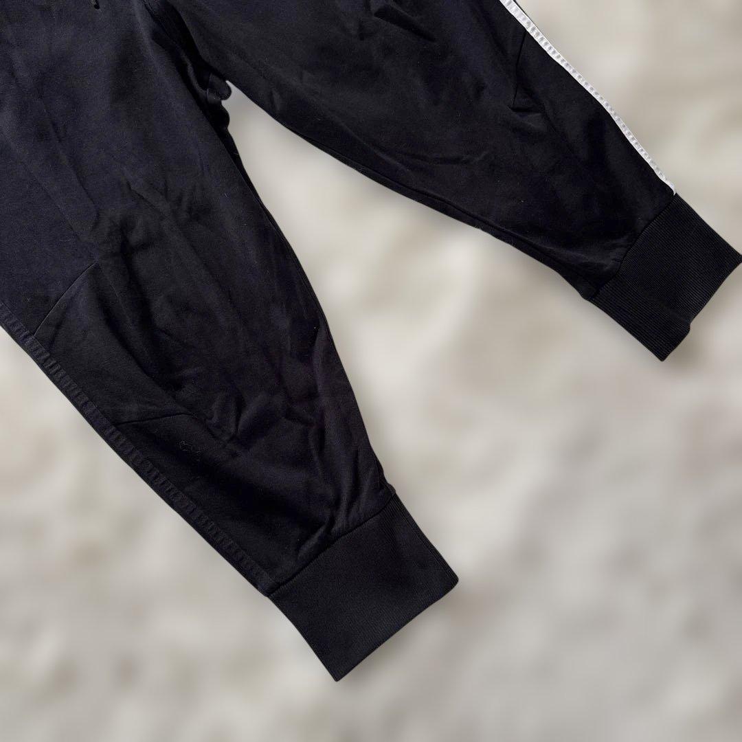 Y-3 黒 サルエルパンツ 黒　白　Y-3 スリーストライプスクレイジー