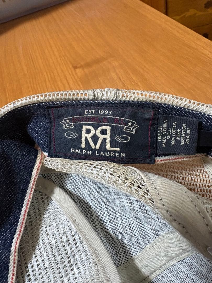 RRL デニムメッシュキャップ ワンサイズ