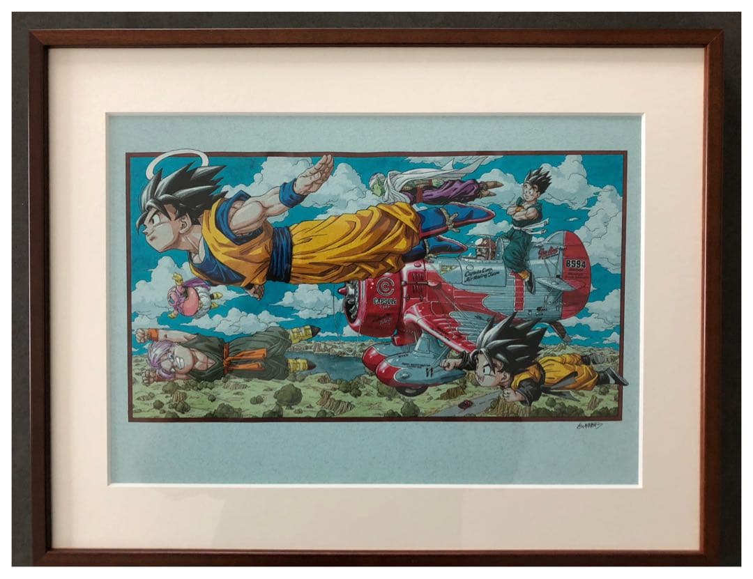 ドラゴンボール 複製原画　2013 Ver.5　みんなで空中をひとっ飛び！