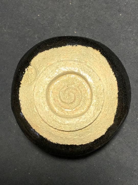 【茶道具】昭楽造 梅の絵黒筒茶碗 抹茶碗 茶碗A320