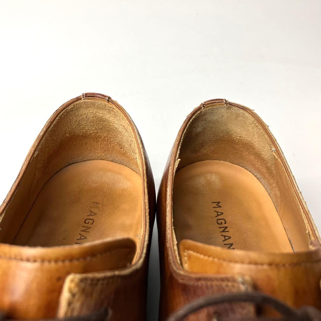 【美品】MAGNANNI パティーヌ　レースアップ　ドレスシューズ　BR 41