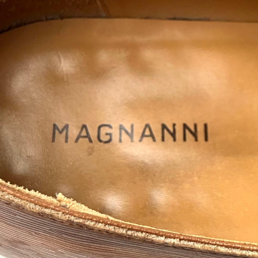【美品】MAGNANNI パティーヌ　レースアップ　ドレスシューズ　BR 41