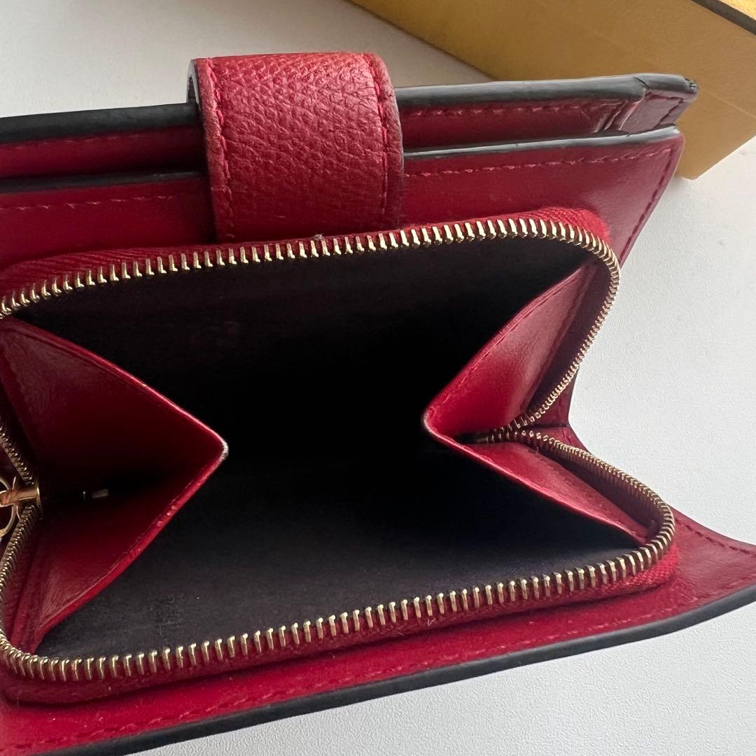 35 極上美品 FENDI フェンディ ズッカ 2つ折り財布