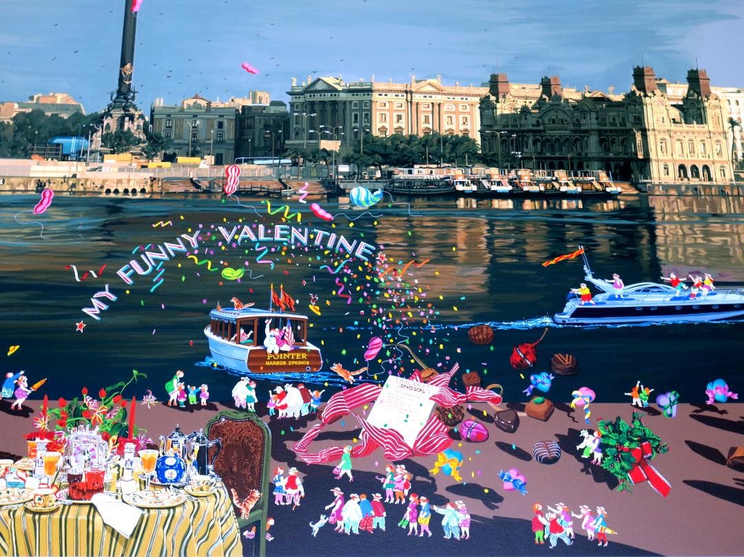 【ヒロ・ヤマガタ】　山形博導　恋人たちのフェスティバル　シルクスクリーンシート