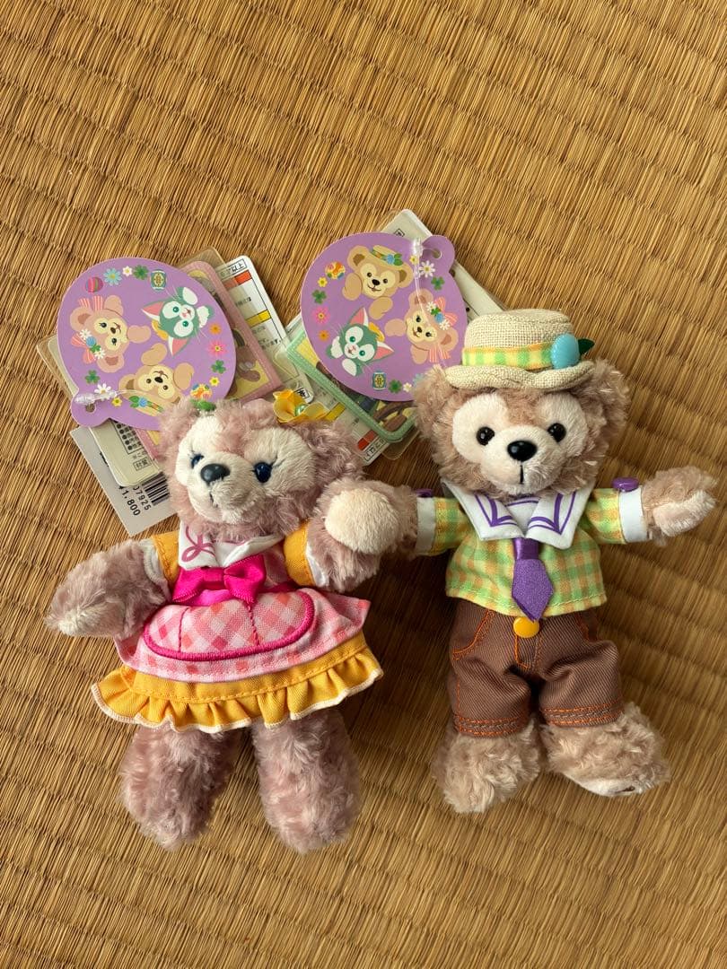 ダッフィー シェリーメイ ぬいぐるみバッジ　セット　新品　未使用　タグ付き