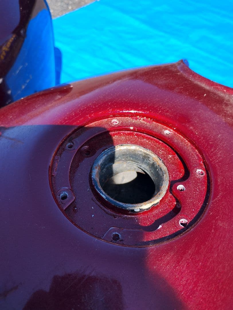 バイクタンクとパーツセット レッド