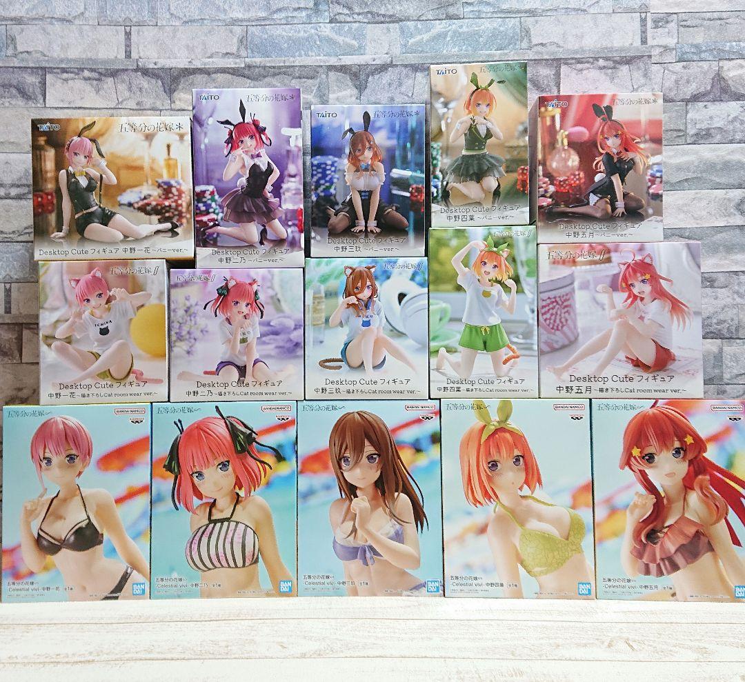 五等分の花嫁 Desktop 美少女フィギュア　一花　二乃　三玖　四葉　五月
