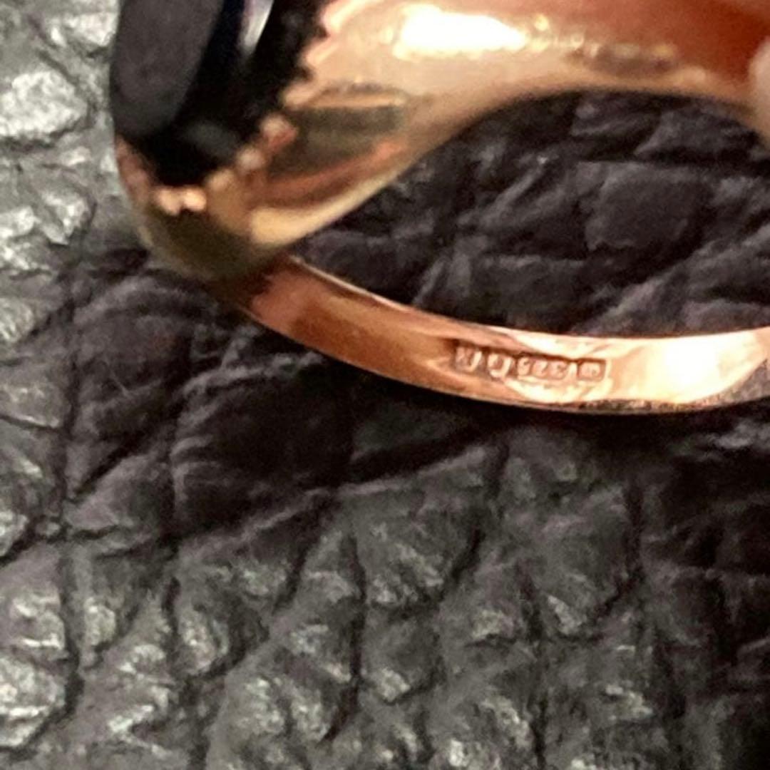 シグネットリング ヴィンテージ 9K イギリス製 オニキス