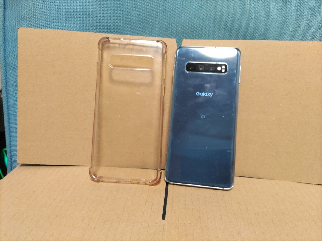 【中古/ジャンク】Samsung Galaxy S10 本体 クリアケース付き