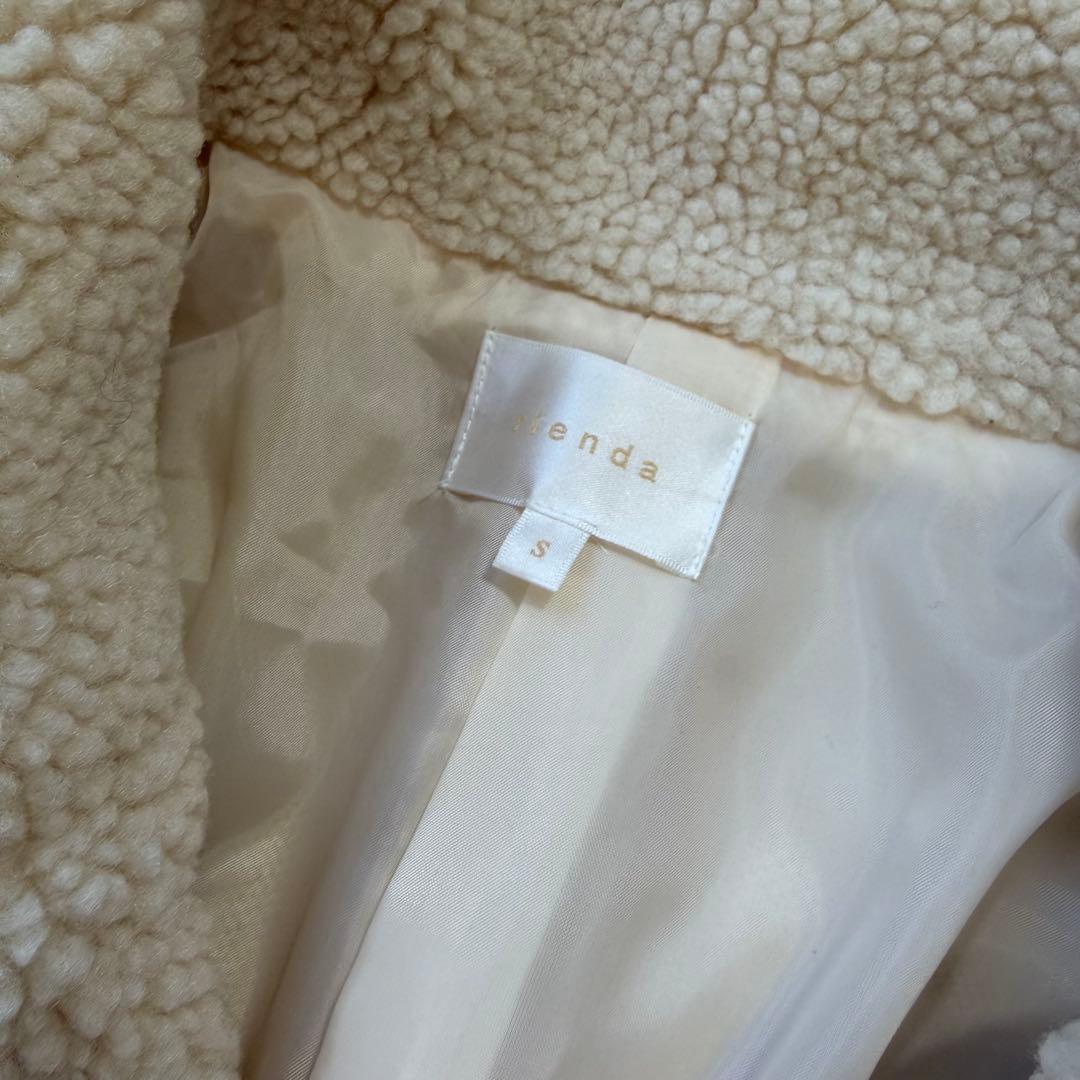 極美品 rienda リエンダ テディボア 2WAY ロングコート S