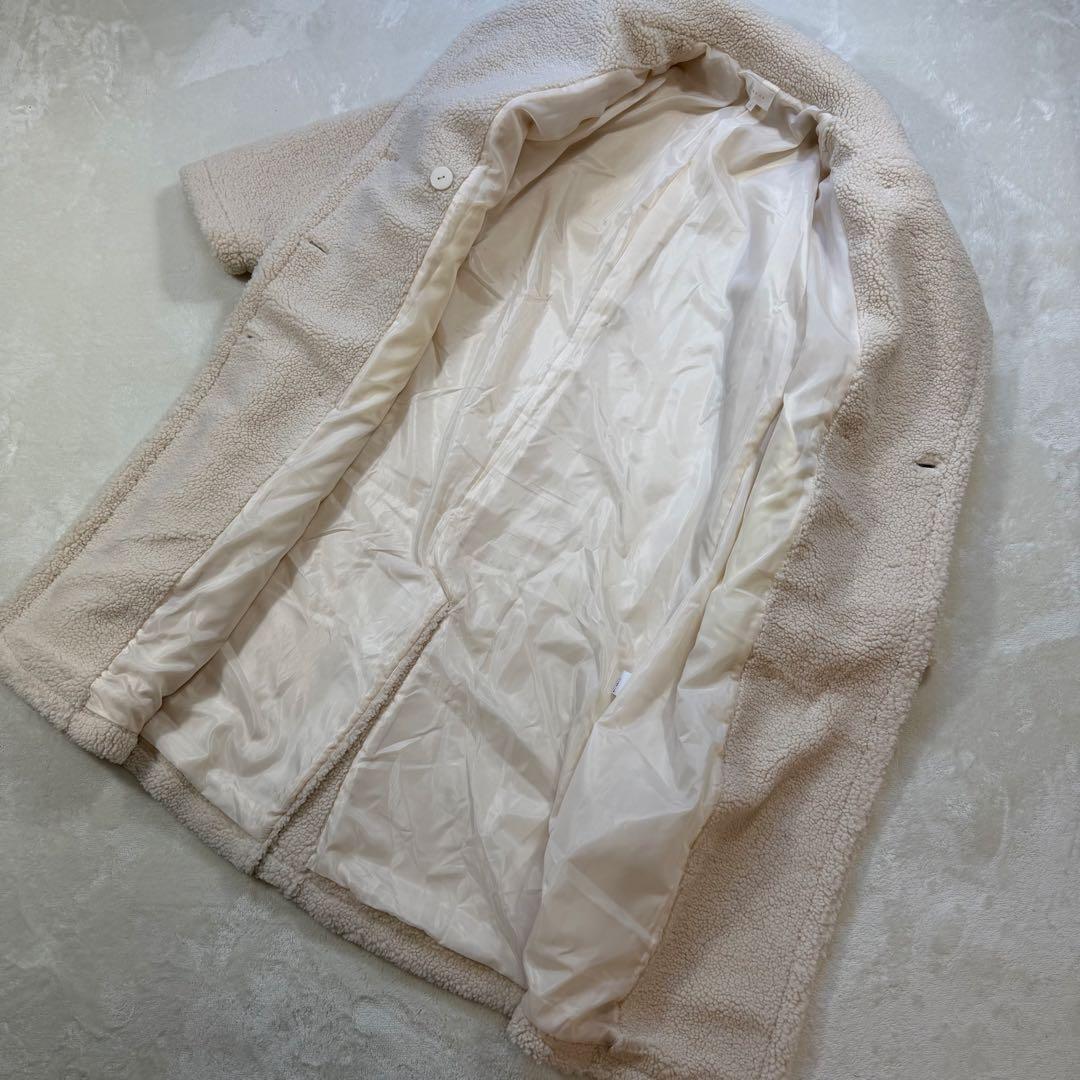 極美品 rienda リエンダ テディボア 2WAY ロングコート S