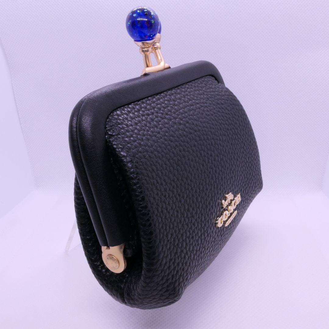 MIHO様　2点　COACH キスロック がま口 ケース ブラック