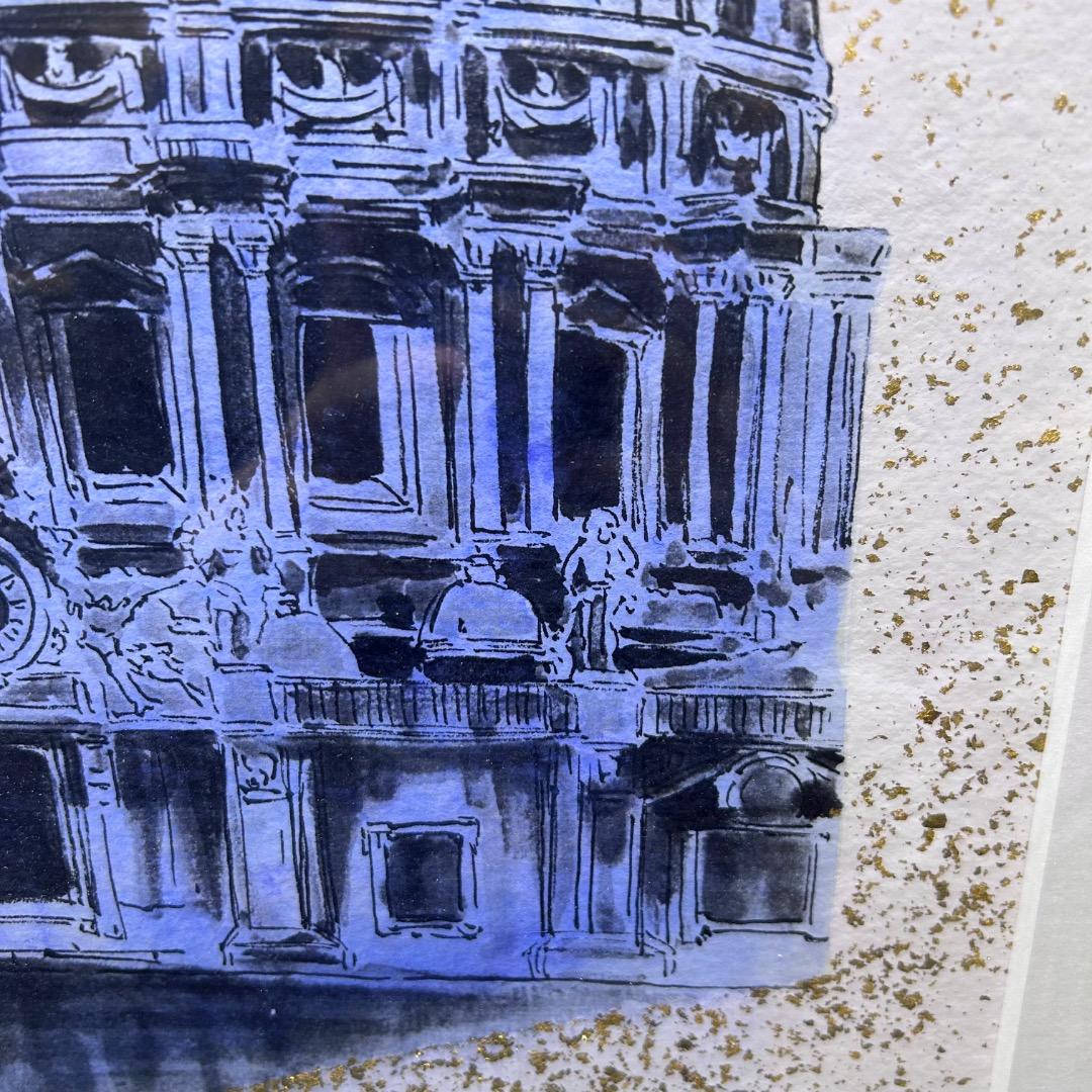 ▽Bi1082 満田彗峰 作 イタリア ヴァチカン 絵画 額装 日本画家