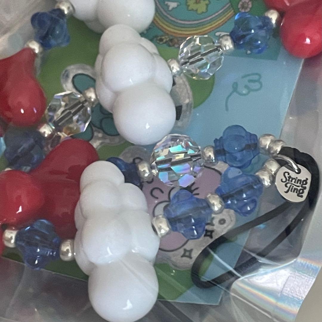 正規品 ストリングティング キューピッド kawaii ハート 雲 ブルー