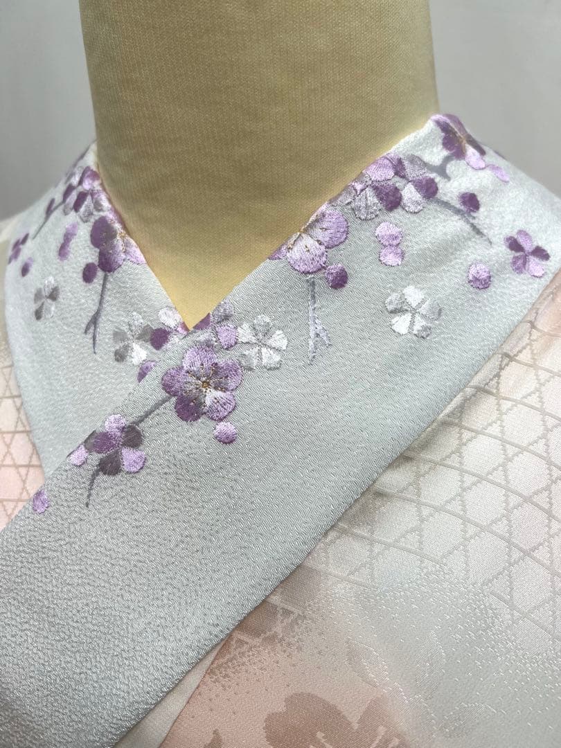 小柄な方に♪ 振り袖　フルセット　別誂長襦袢　成人式　金彩加工　刺繍入り　677