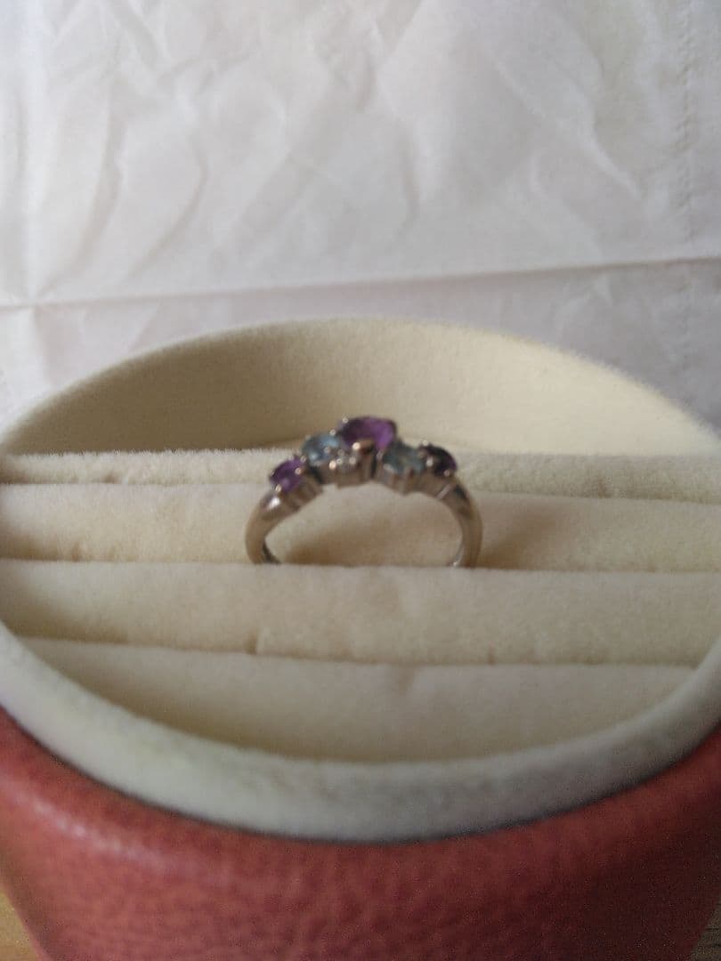 K18WGリング、K10WGネックレス2点