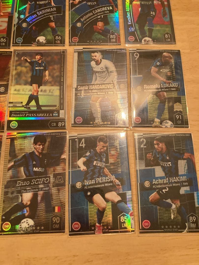 wccf footista インテル　25枚カードセット