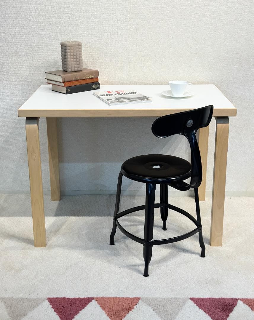 ■アルテック■TABLE80B　ダイニングテーブル　デスク　ホワイトラミネート