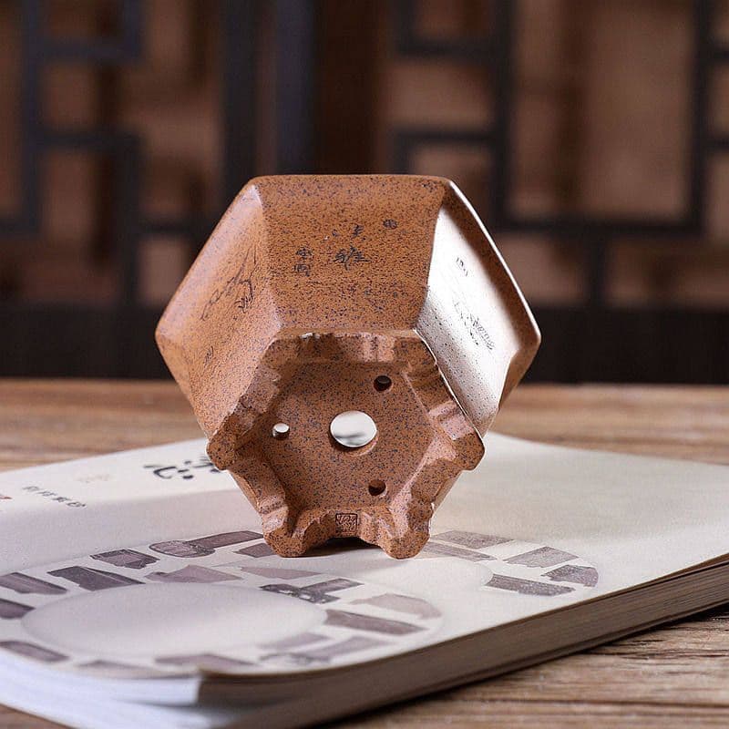 六角鉢 紫砂の鉢 盆栽鉢 植木鉢 小品盆栽鉢 大品盆栽鉢