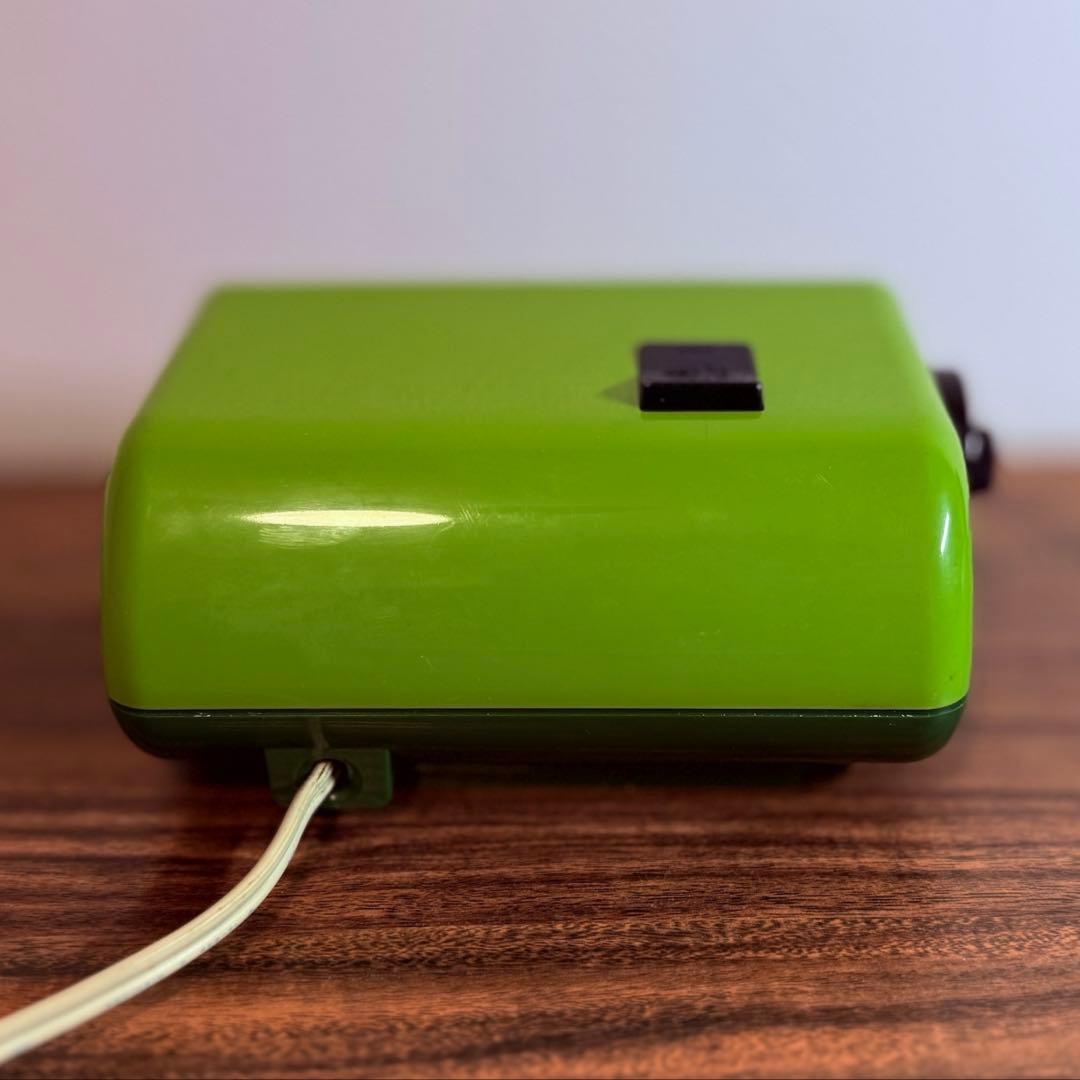 【メンテ済・動作正常】CITIZEN パタパタ時計 ハイリーフ・カーチス緑