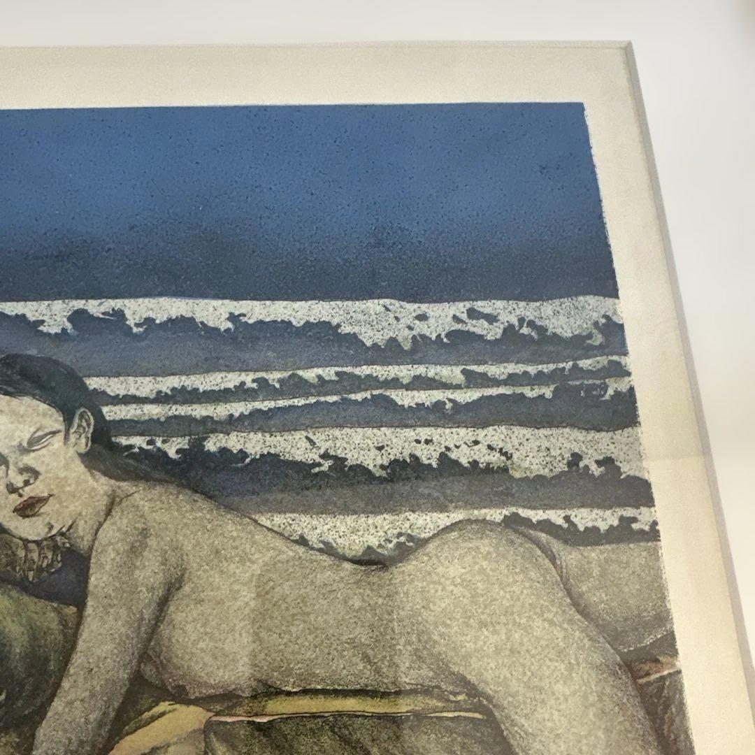 お値下げ‼️リトグラフ　版画　沈黙の埋葬　田村文雄