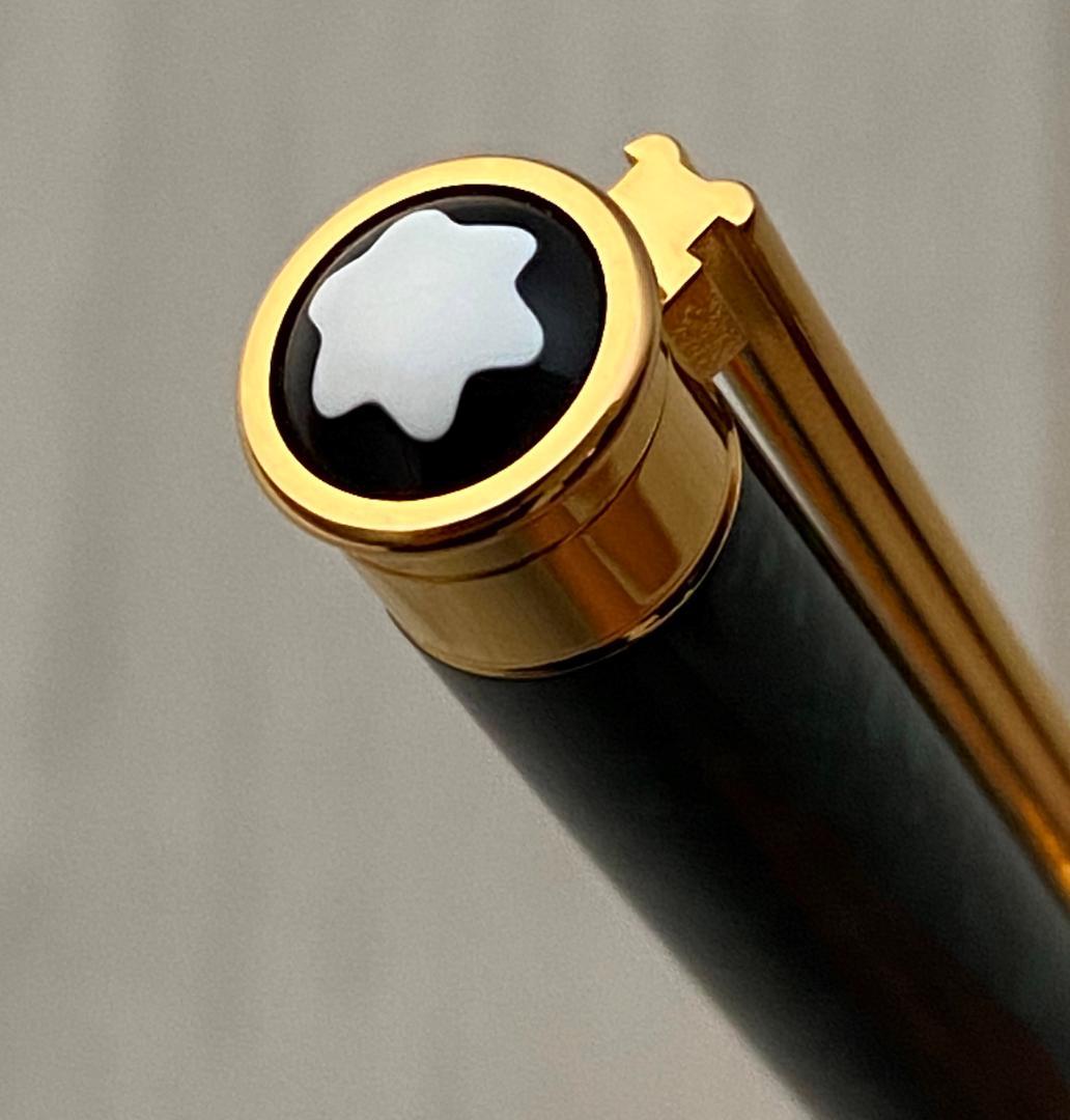 超美品 モンブラン マーブル グリーン×ゴールドノブレス ローラーボールケース付