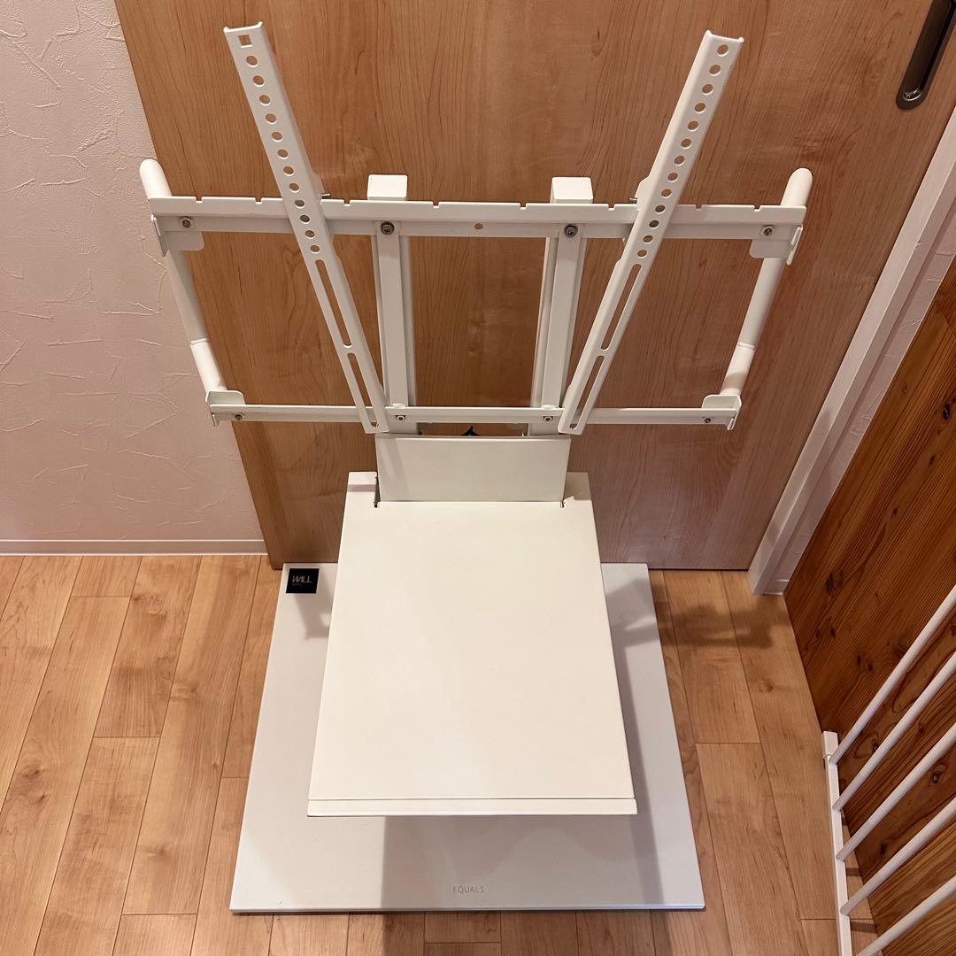 テレビスタンド　イコールズ　WALL V5 ホワイト　ロータイプ　キャスター付き