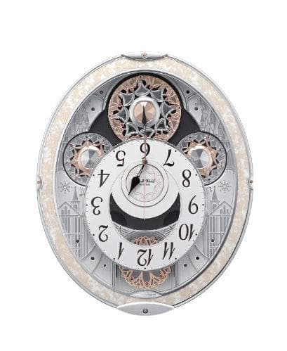 リズム時計 からくり電波掛時計スモールワールド ノエル 8MN407RH03