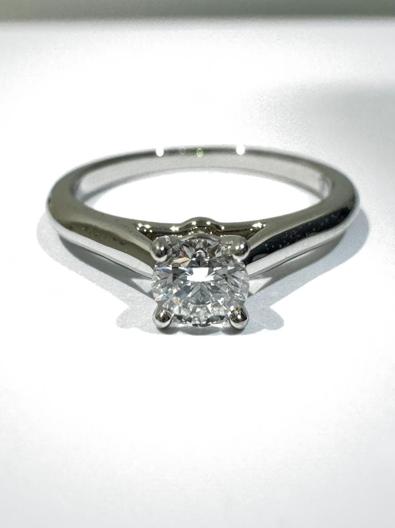 極美品★カルティエ ソリテール1895　Pt950 D0.30ct 52サイズ