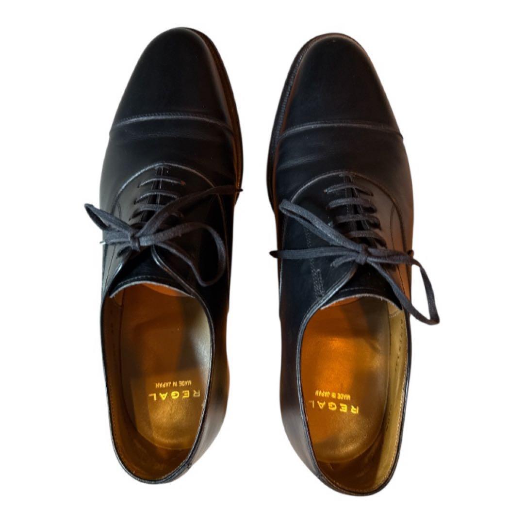 ゲリラセール❣️美品✨REGAL✨ストレートチップ✨01DR ブラック 24cm