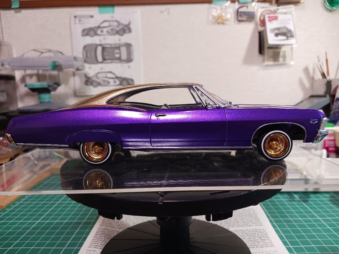 自動車 amt 1/25 1967 impala ss lowrider