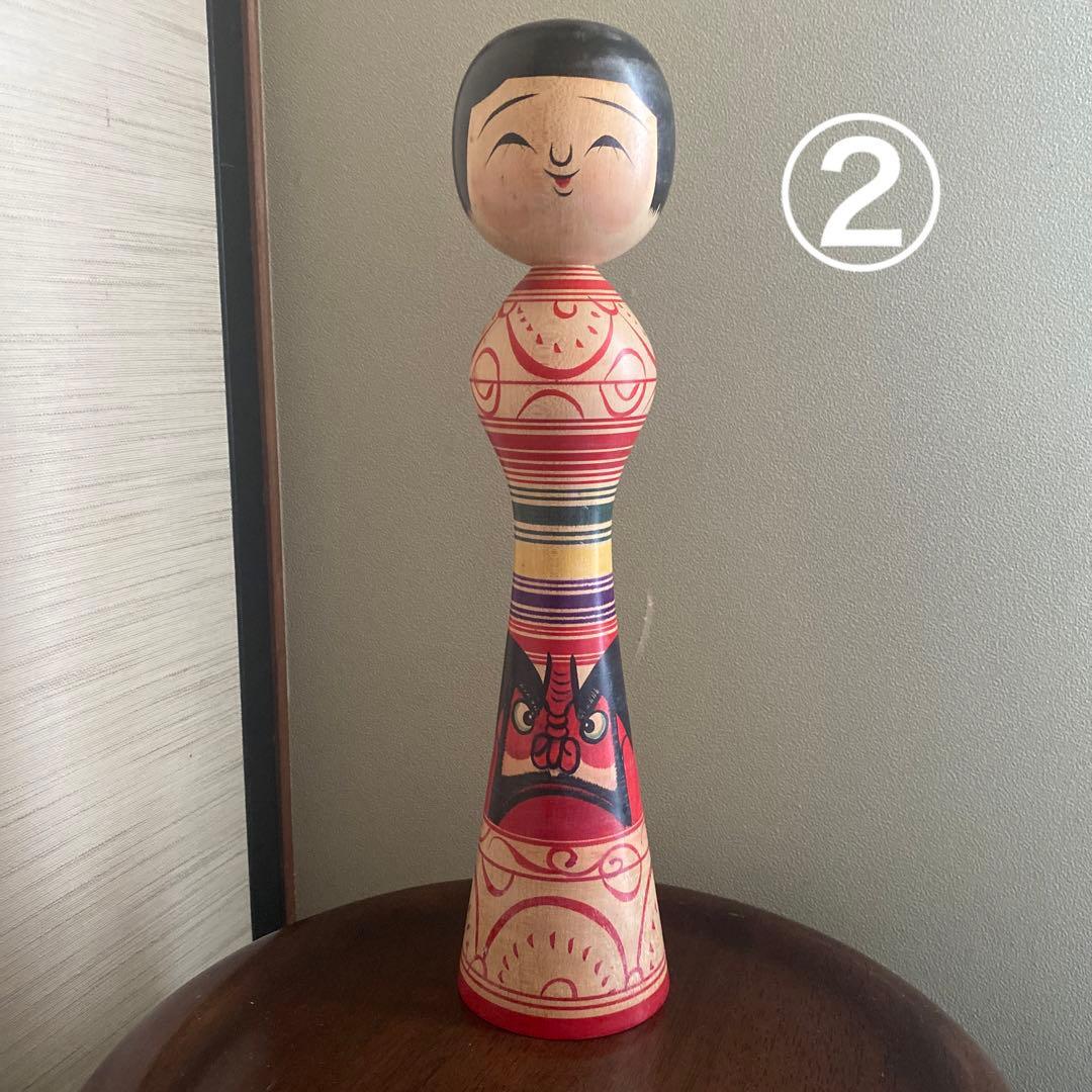 こけし四本セット　津軽系　奥瀬鉄則