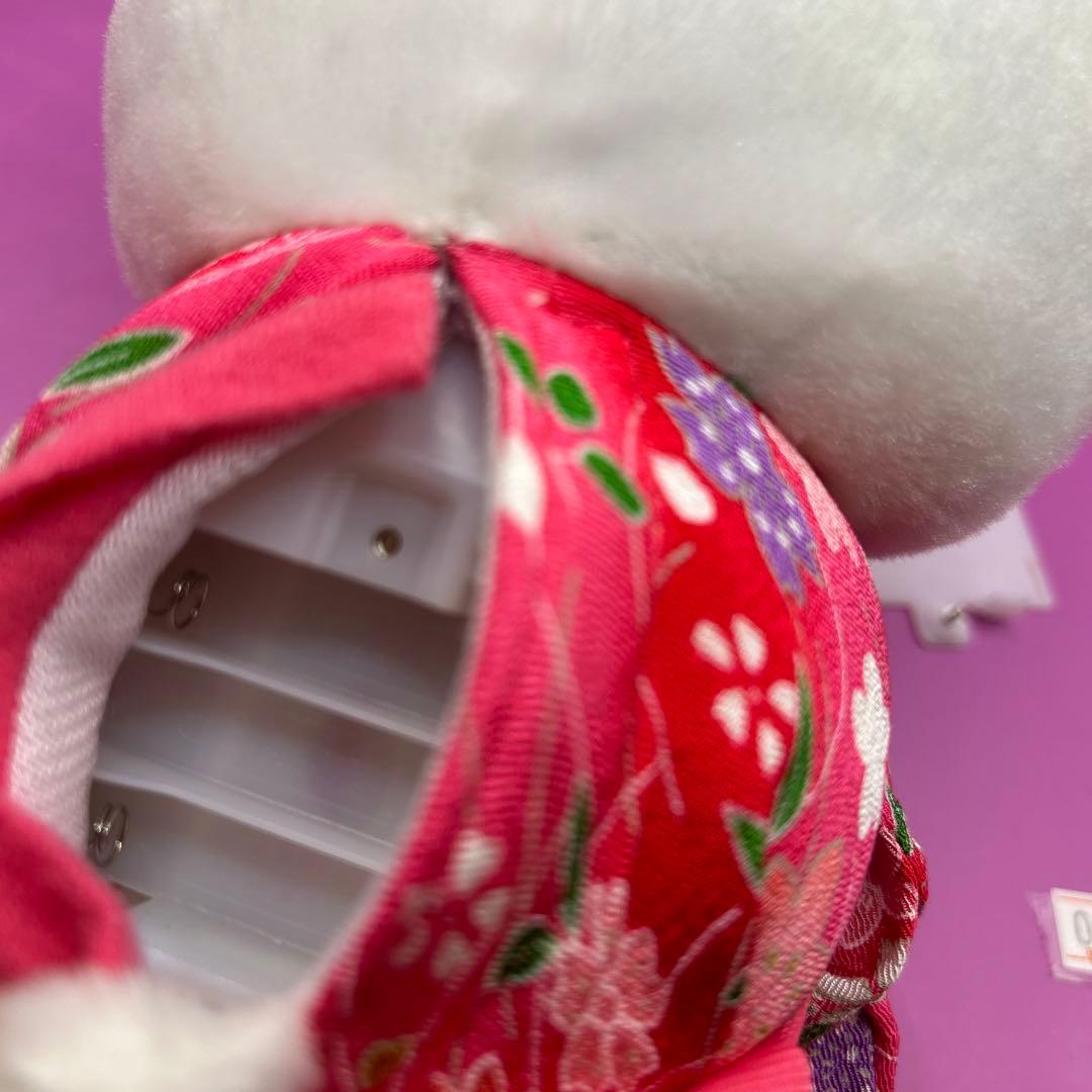 着物姿　ハローキティ　ぬいぐるみ2点セット　ちりめん　和服　日本