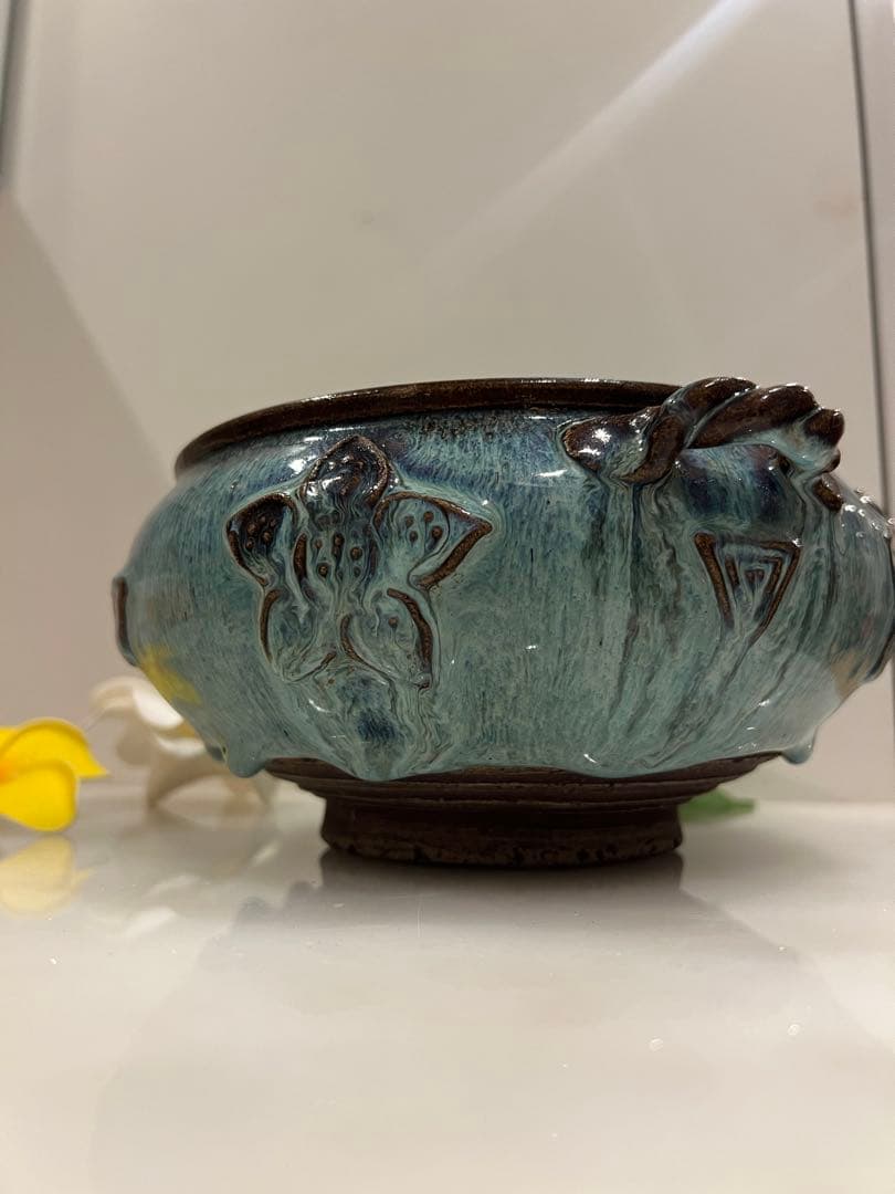 中国宋元明朝 の鈞窯香炉　中国骨董　古美術　唐物　中国美術品　青磁 ★ 江戸骨董