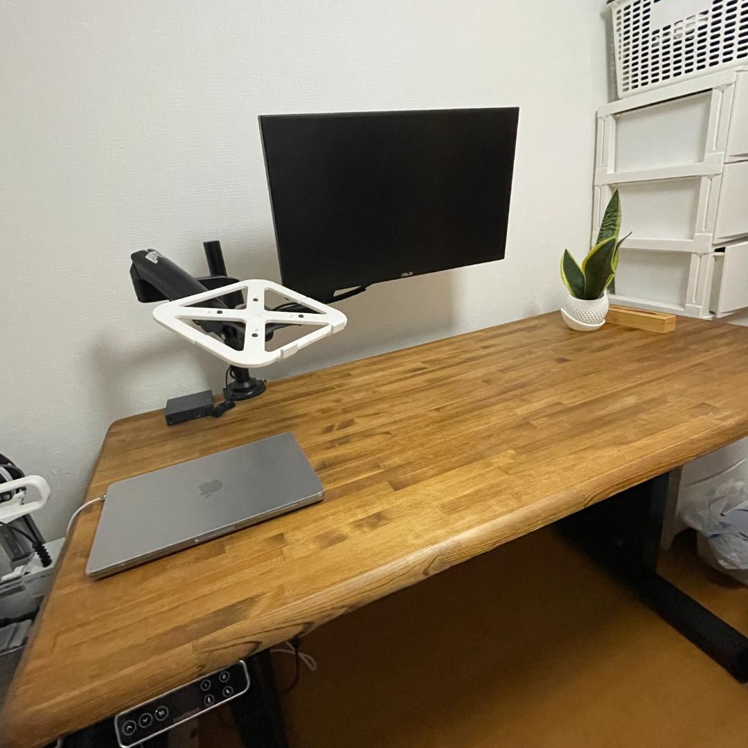 FLEXISPOT　EJ2　天板付き モニターアーム付き