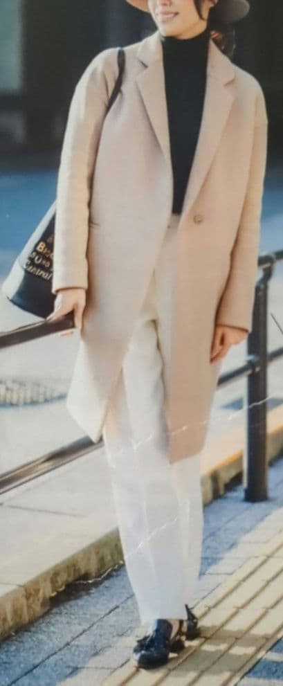 ひよこ豆様。ENFOLD エンフォルドウールメルトンチェスターコートネイビー38