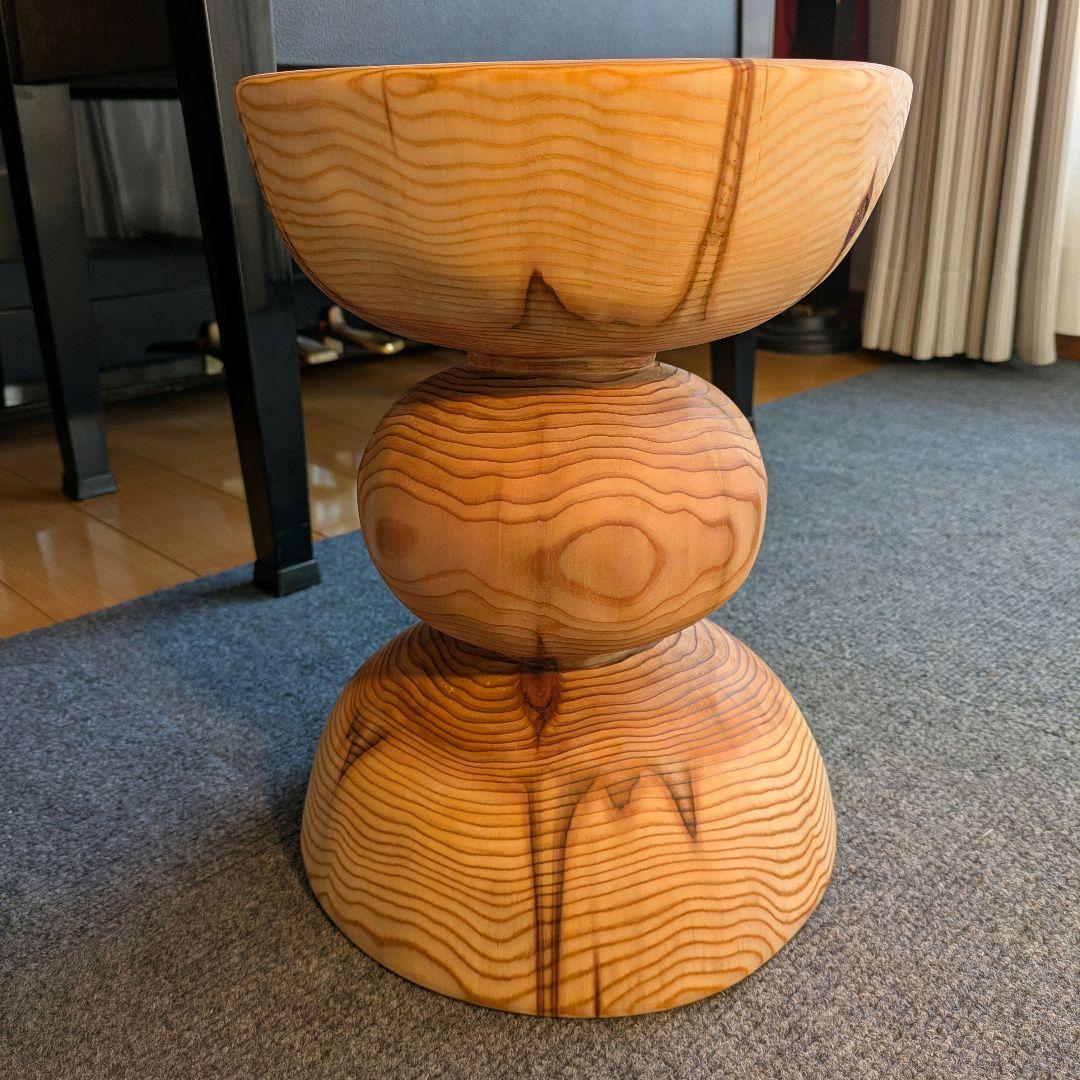 杉　希少　丸太　椅子　スツール　高さ約30.5㎝