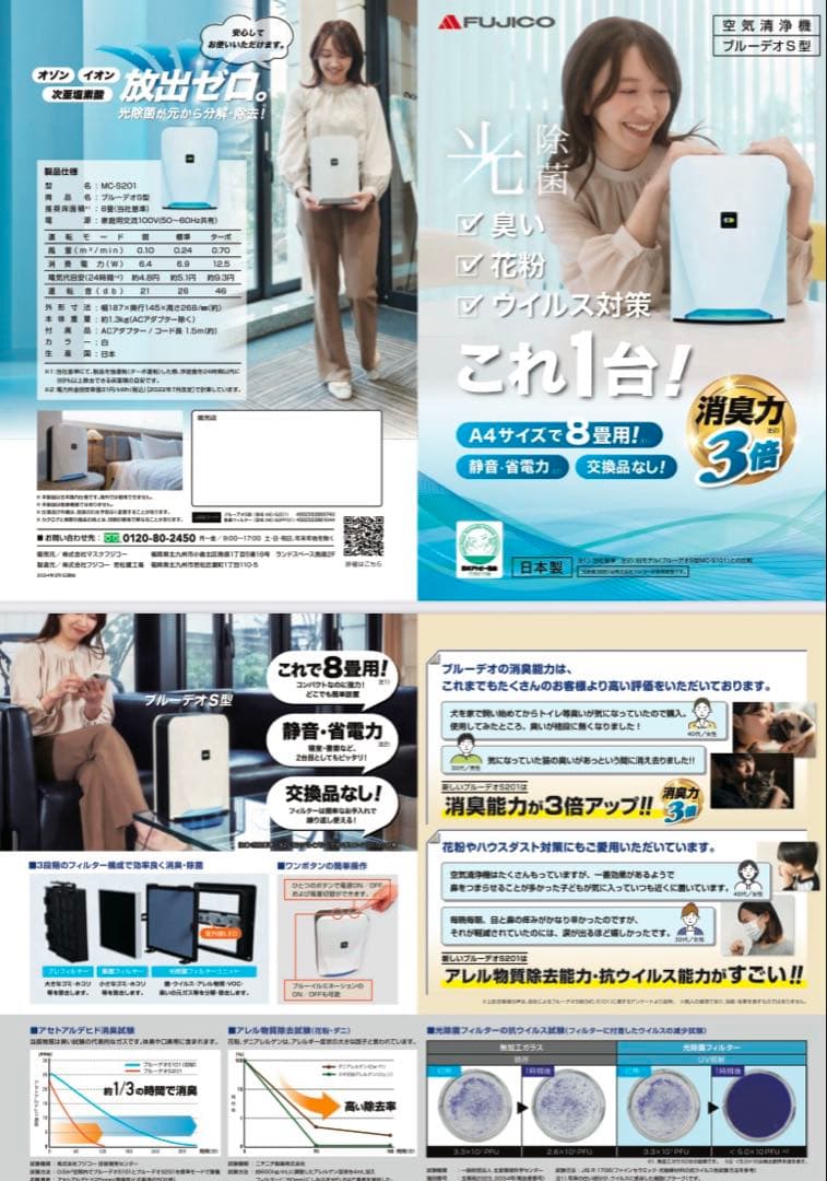 空気　消臭　除菌　ブルーデオ　新品