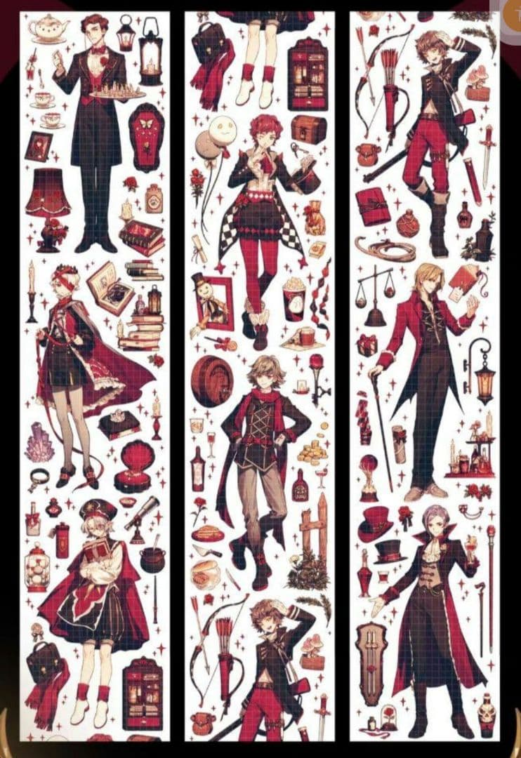 ユ*ナ様 ［新品・12点セット・おまけつき］海外マスキングテープ 特殊マステ 男