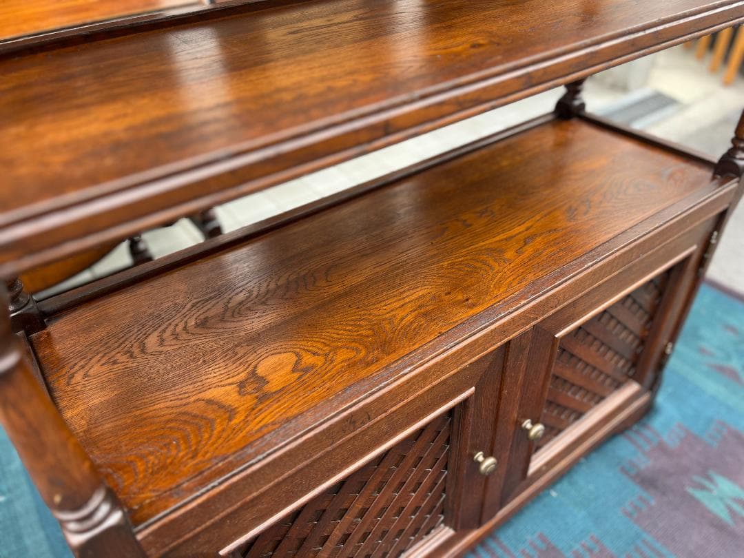 オランダ製☆ダッチカントリー／オープンシェルフ／3段シェルフ／収納家具／オーク材