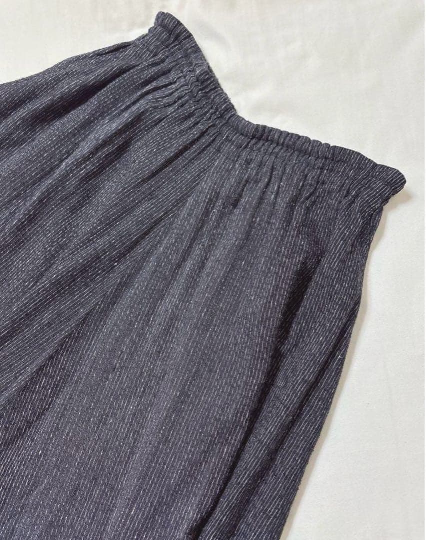 6/9終◆天然素材　草木染【工房野良】タッサーシルク100% パンツ